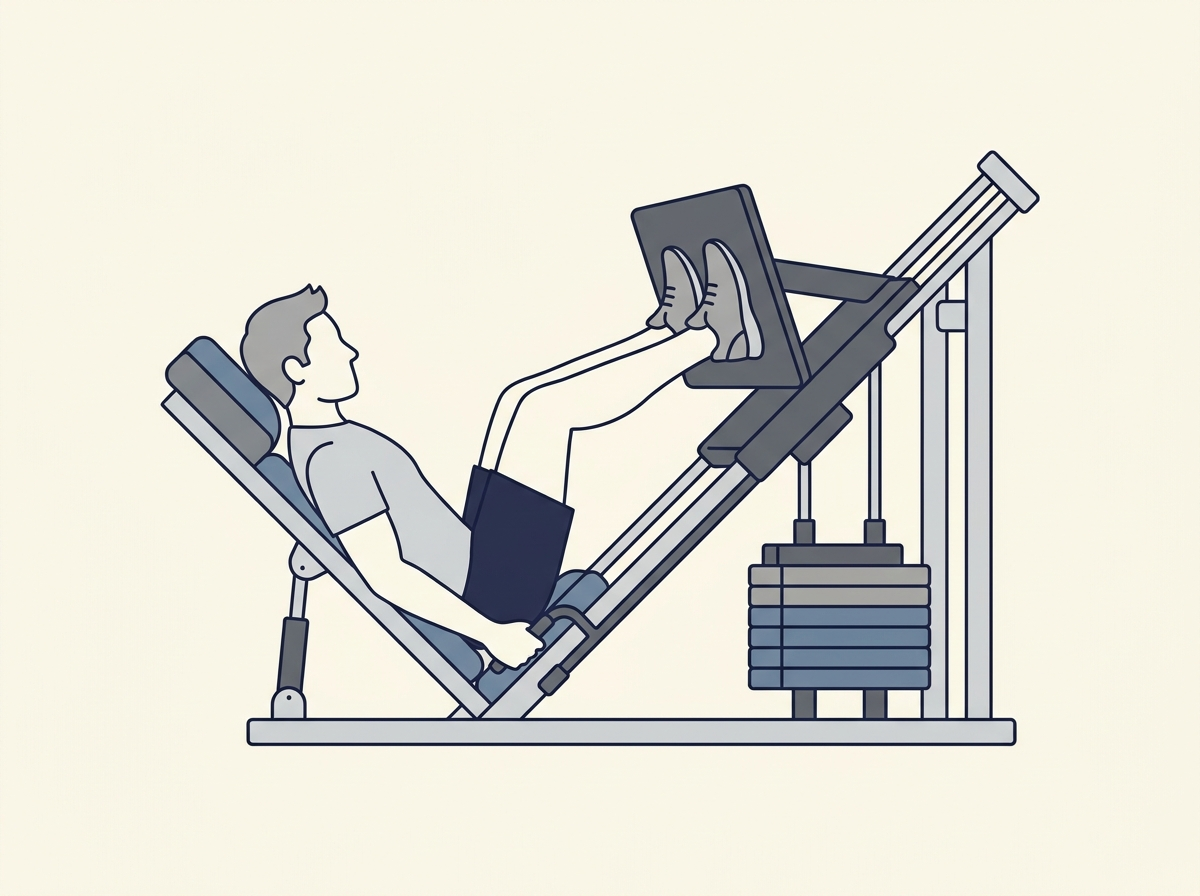 Calf press à la presse à cuisses
