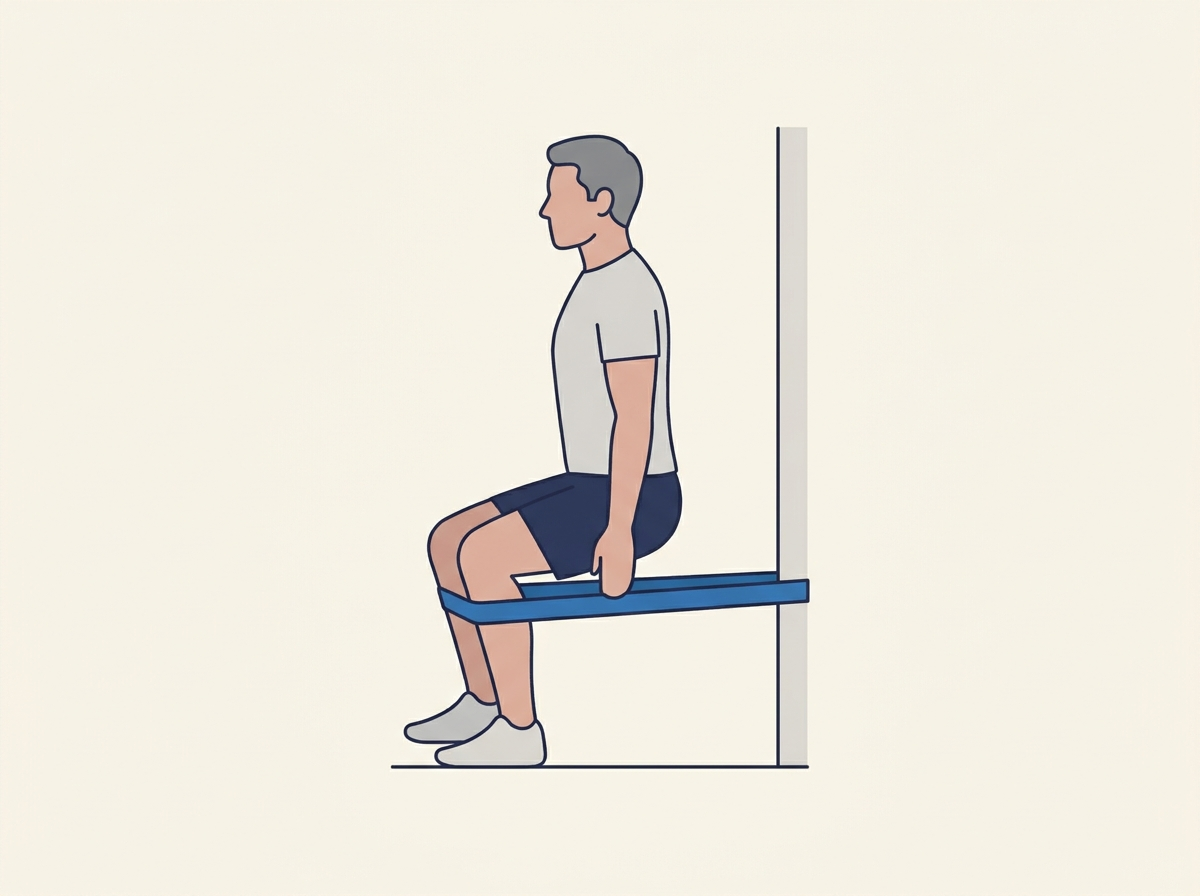 Spanish squat isométrique à l'élastique